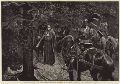 Lutero hecho prisionero por los caballeros sajones en el bosque de Turingia, para ser llevado disfrazado al Wartburg por su seguridad de Richard Caton Woodville junior
